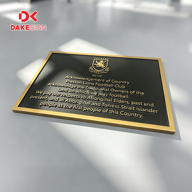 Custom Embossed Metal Signs